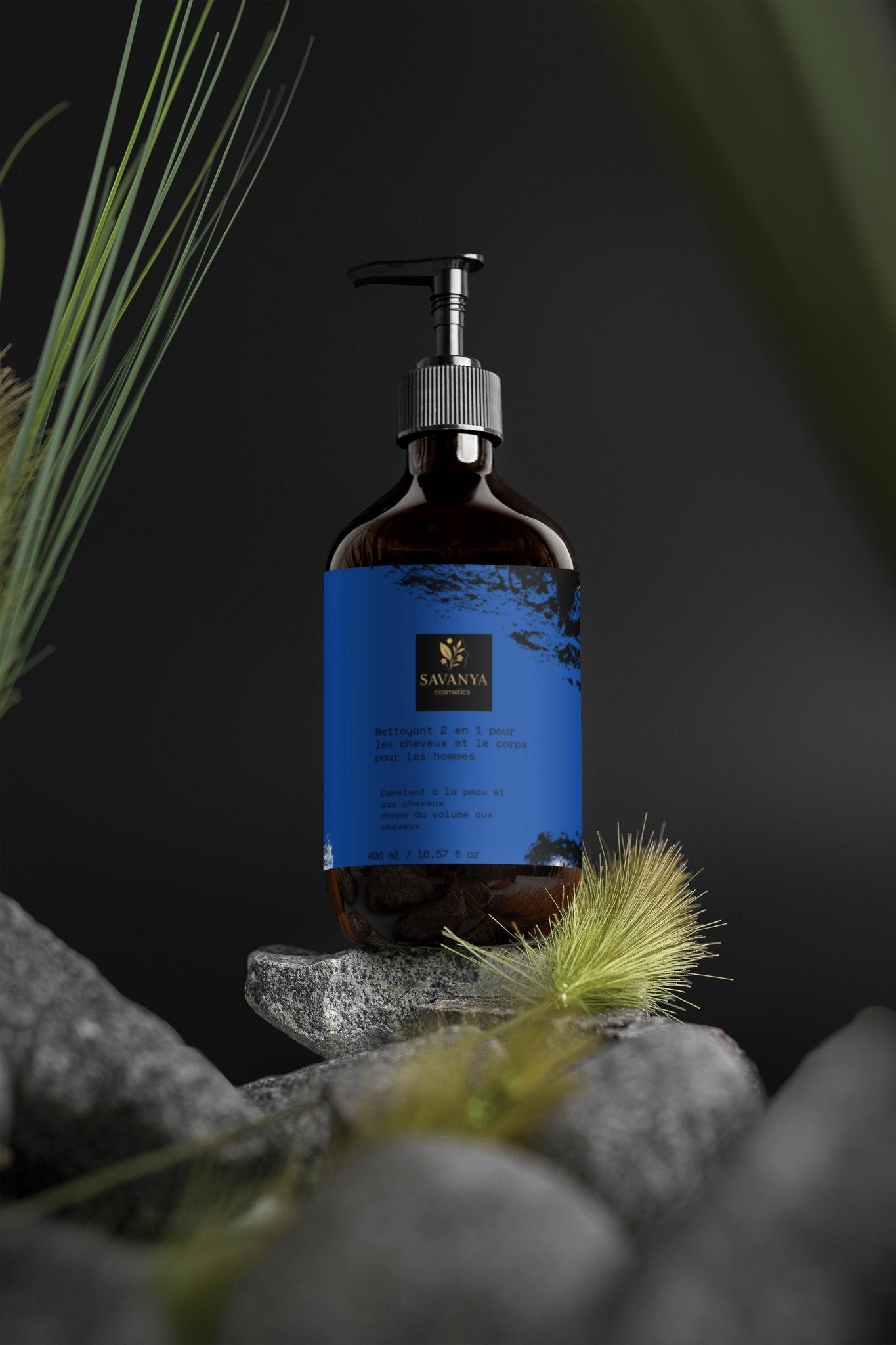 Nettoyant 2 en 1 pour les cheveux et le corps pour les hommes - Savanya cosmetics