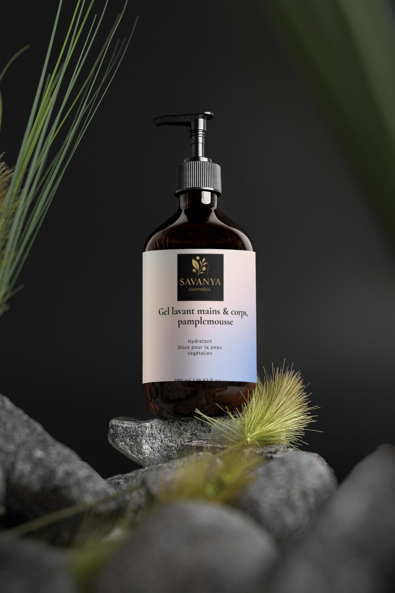 Gel lavant mains & corps, pamplemousse - Savanya cosmetics