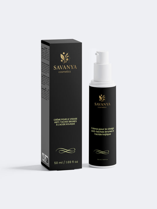 Crème pour le visage anti-taches brunes à l'acide kojique