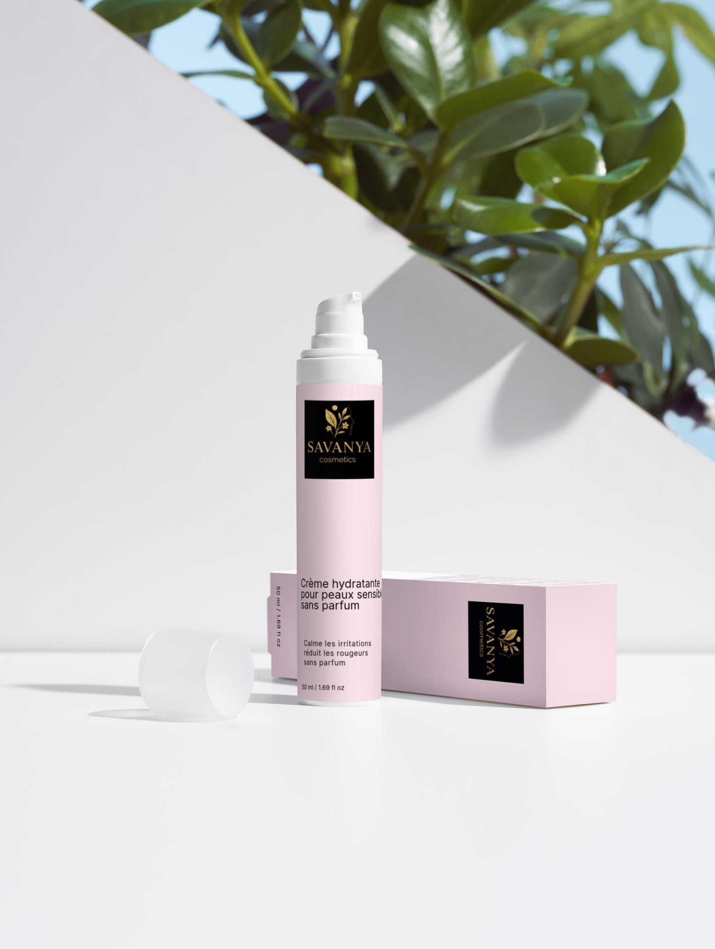 Crème hydratante pour peaux sensibles, sans parfum