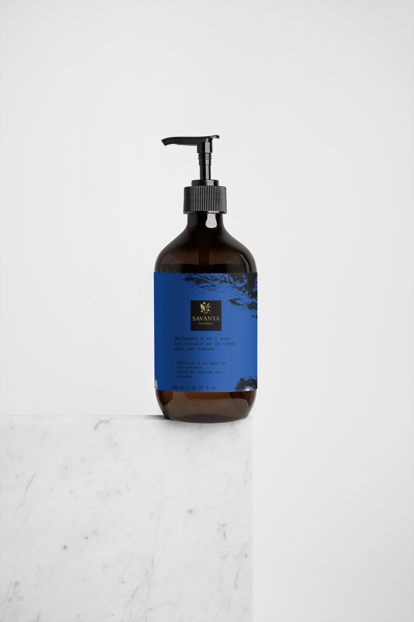 Nettoyant 2 en 1 pour les cheveux et le corps pour les hommes