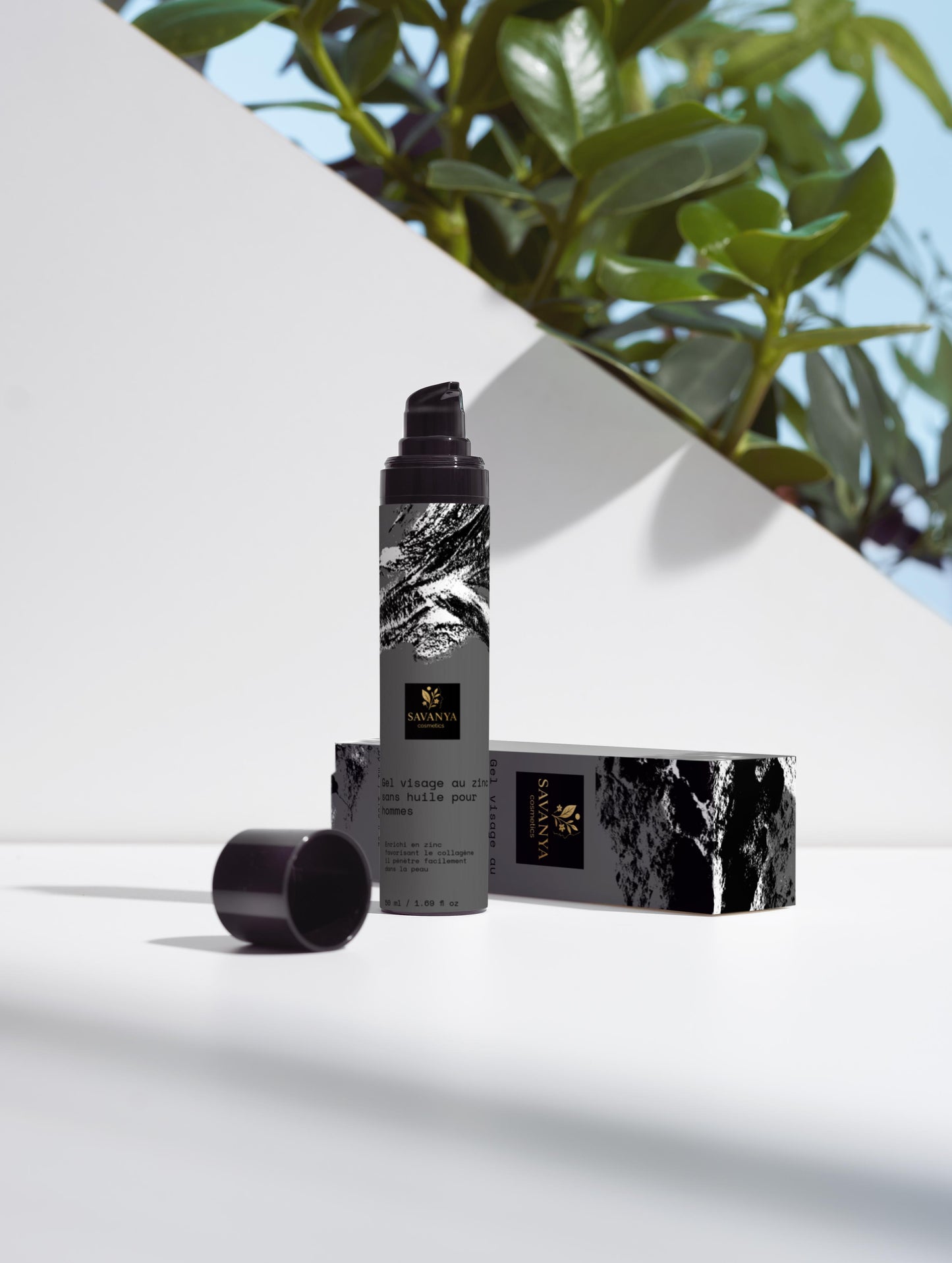 Gel visage au zinc sans huile pour hommes