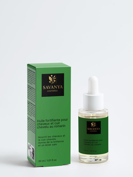 Huile fortifiante pour cheveux et cuir chevelu au romarin