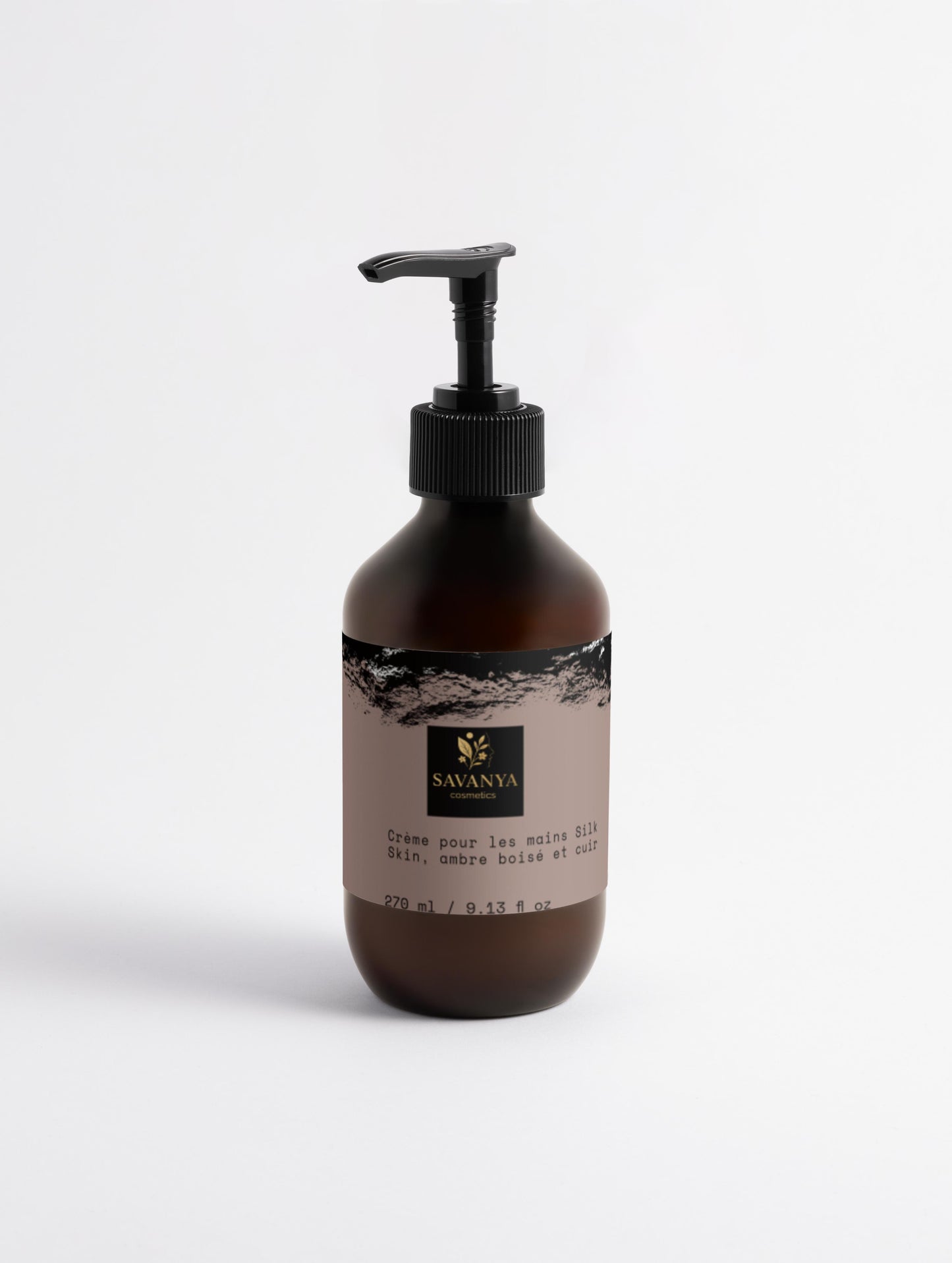Crème pour les mains Silk Skin, ambre boisé et cuir